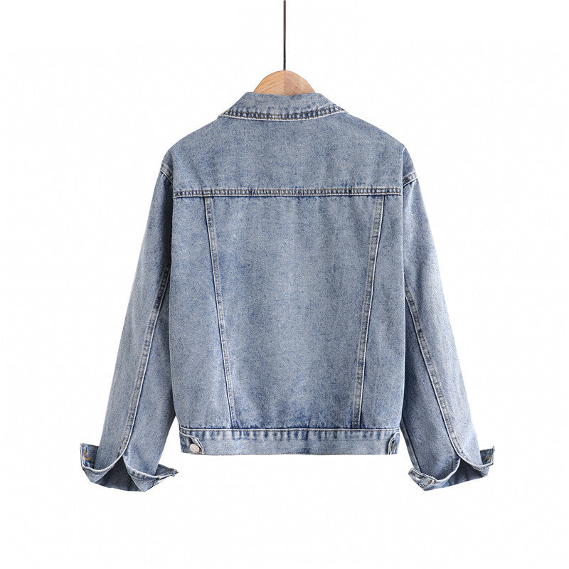 Women’s Relaxed-Fit Vintage Denim Jacket
