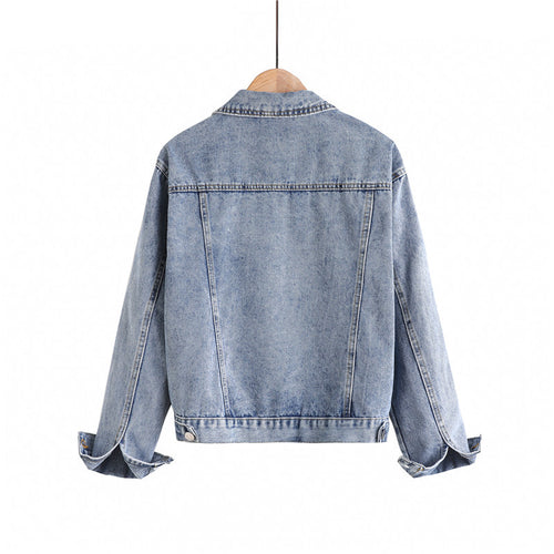 Women’s Relaxed-Fit Vintage Denim Jacket