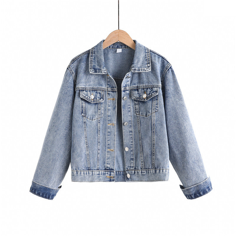 Women’s Relaxed-Fit Vintage Denim Jacket