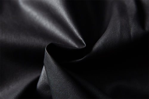 Mens Matte PU Leather Jacket