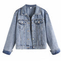 Women’s Relaxed-Fit Vintage Denim Jacket
